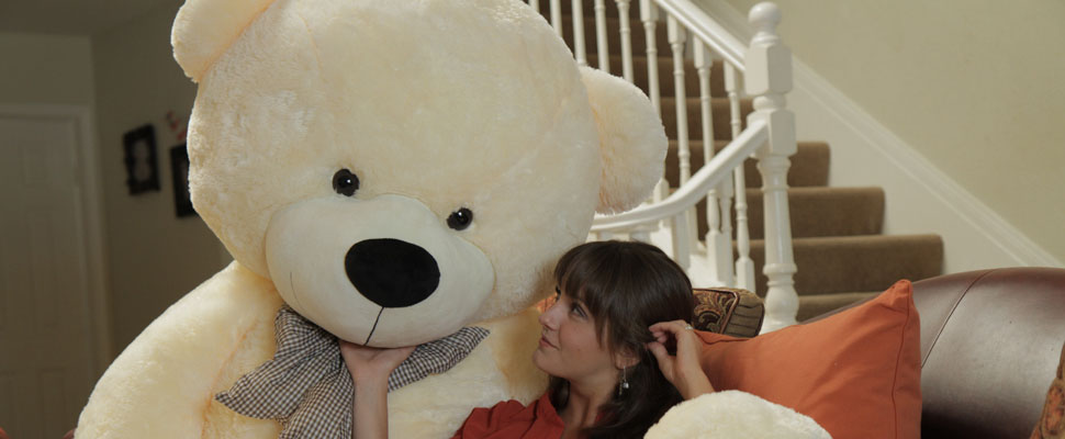 7 Foot Life Size Cozy Cream Giant Teddy Bear Cuddles - The BIGGEST Teddy  Bear!