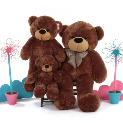 Giant Teddy 3 Teddy Bears Family brown Sunny Cuddles