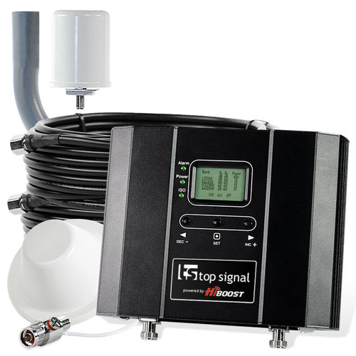 Top Signal HiBoost 15K Cell Phone Signal Booster with 1 Antenna TS544011 (50 Ohm): Kit Top Signal HiBoost 15K Cell Phone Signal Booster with 1 Antenna TS544011 (50 Ohm): Kit