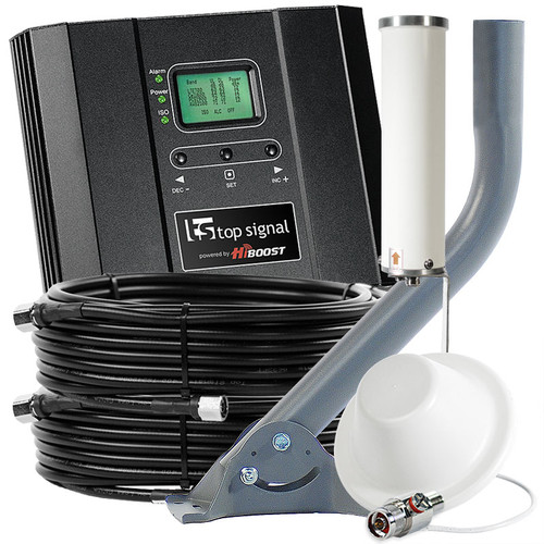 Top Signal 2X HiBoost 10K Cell Phone Signal Booster with 1 Antenna TS543021 (50 Ohm): Kit Top Signal 2X HiBoost 10K Cell Phone Signal Booster with 1 Antenna TS543021 (50 Ohm): Kit