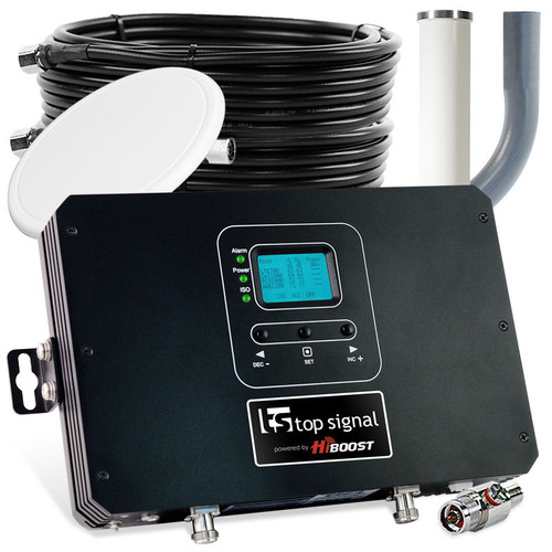 Top Signal HiBoost 30K Pro Cell Phone Signal Booster with 1 Antenna TS546011 (50 Ohm): Kit Top Signal HiBoost 30K Pro Cell Phone Signal Booster with 1 Antenna TS546011 (50 Ohm): Kit