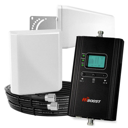 HiBoost Home 4K LCD Cell Phone Signal Booster (50 Ohm) F10G-5S: Kit HiBoost Home 4K LCD Cell Phone Signal Booster (50 Ohm) F10G-5S: Kit