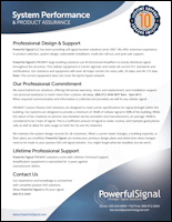 Powerful Signal system performance and Product Assurance PDF