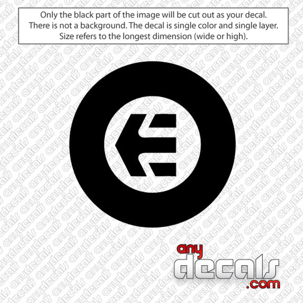 car decals car stickers etnies circle style skateboard logo car