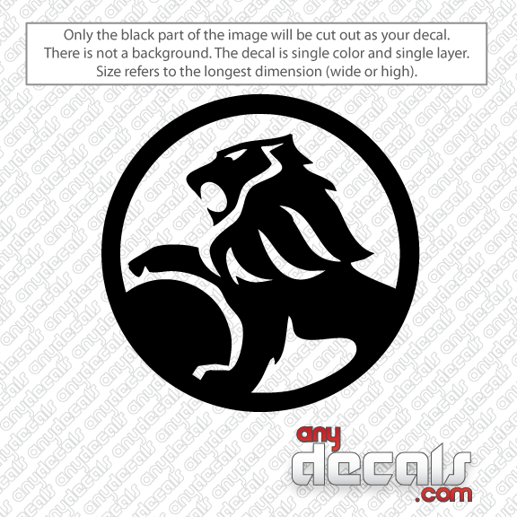 Car Decals - Car Stickers | Holden Lion Circled Inverted ...