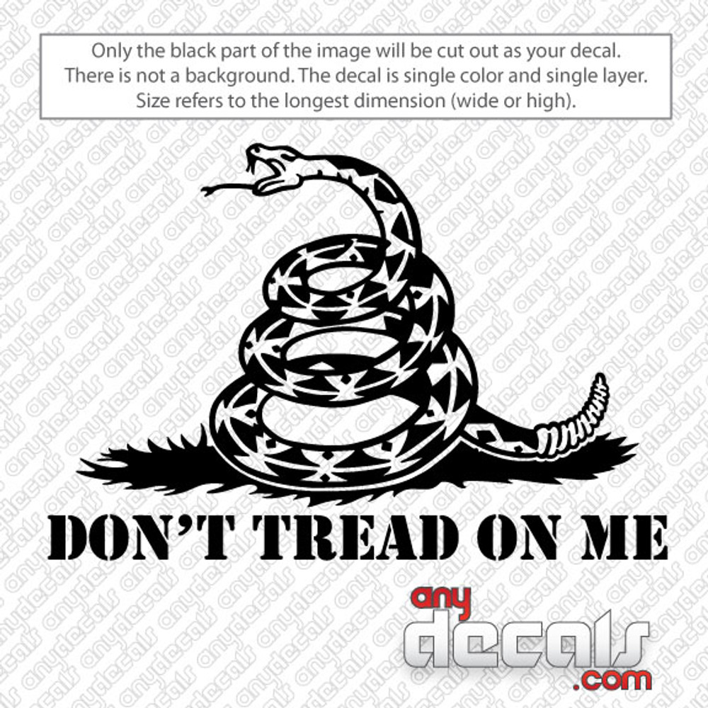 car decals car stickers don t tread on me with snake car decal