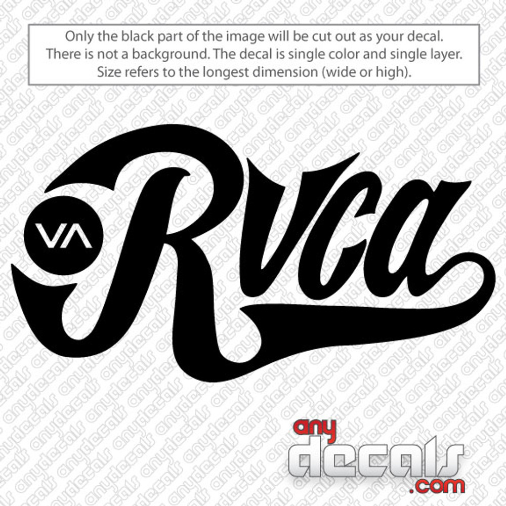 car decals car stickers rvca surf car decal anydecals com