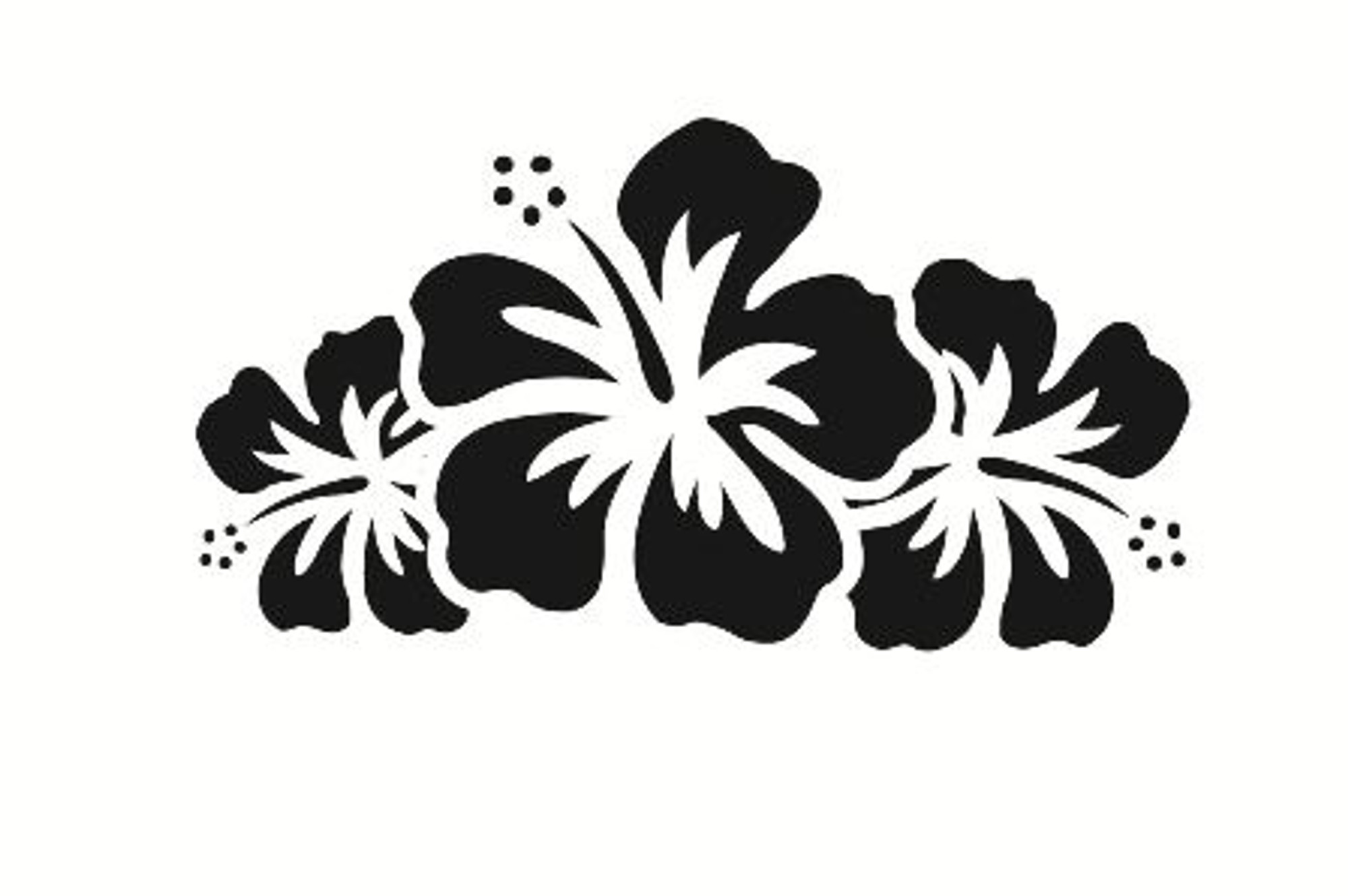 flower car decals car stickers hibiscus flower car decal 03