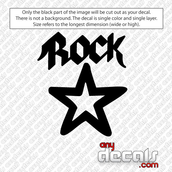 Music Car Decals Car Stickers Music Rock Star Car Decal