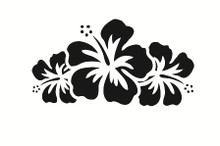 Flower Car Decals - Car Stickers Hibiscus Flower Car 