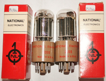 NOS NIB Date Matched Pair National Electronics 2055 Photomultiplier Vacuum Tube NOS NIB Date Matched Pair National Electronics 2055 Photomultiplier Vacuum Tube
