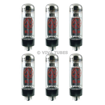 Brand New Matched Sextet (6) JJ EL34 6CA7 Fully Tested Guaranteed Vacuum Tubes Brand New Matched Sextet (6) JJ EL34 6CA7 Fully Tested Guaranteed Vacuum Tubes