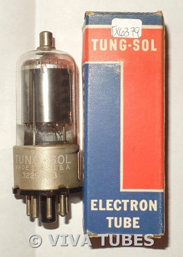 NOS NIB Tung-Sol USA 12K8GT Black Smooth Plate D Foil Get Vacuum Tube 100+%