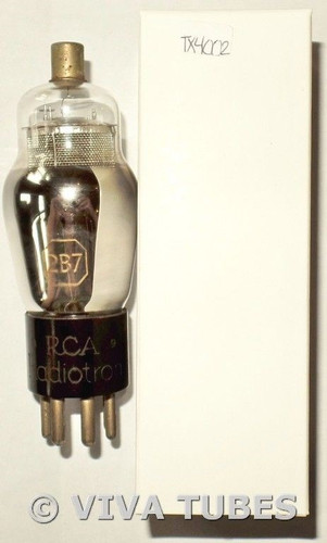 RCA USA 2B7 Silver Mesh Plate Engraved Base Vacuum Tube 88/100/100%