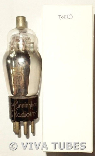 RCA Cunningham USA 2B7 Silver Mesh Plate Engraved Base Vacuum Tube 85/100/100%