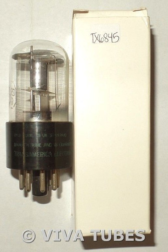 NOS Transamerica Electronics Corp USA 12SR7GT Black Plate 3 Mica Vacuum Tube