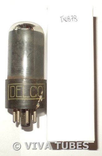 NOS Sylvania USA 12V6GT Plate Top Get Smoked Chrome Dome Vacuum Tube 100+%