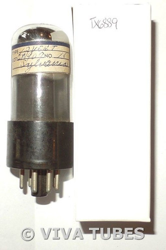 NOS Sylvania USA 12V6GT Plate Top Get Smoked TALL Vacuum Tube 100+%