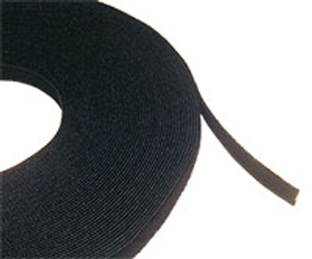 Cable Tie 'hook & loop' 25m Roll Blk Black Colour - C1035BLK Cable Tie 'hook & loop' 25m Roll Blk Black Colour - C1035BLK