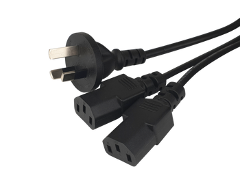 2XC13 Mains Y Cord 0.5m + 2 X 1.5m - K3774 2XC13 Mains Y Cord 0.5m + 2 X 1.5m - K3774