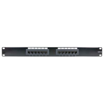 P4014 CAT-6 12-PORT PATCH PANEL P4014 CAT-6 12-PORT PATCH PANEL