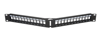 24 Port Angled Keystone Patch Panel 24 Port Angled Keystone Patch Panel