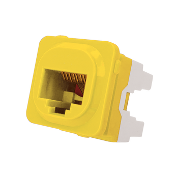 8P4C IDC Voice Jack Yel 50-Bucket - P4664YEL 8P4C IDC Voice Jack Yel 50-Bucket - P4664YEL