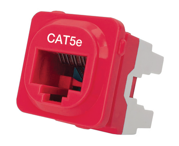 Cat 5e IDC Data Jack Red 50-Bucket - P4665RED Cat 5e IDC Data Jack Red 50-Bucket - P4665RED