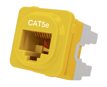 Cat 5e IDC Data Jack Yel 50-Bucket - P4665YEL Cat 5e IDC Data Jack Yel 50-Bucket - P4665YEL