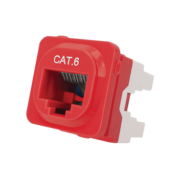 Cat 6 IDC Data Jack Red 50-Bucket - P4666RED Cat 6 IDC Data Jack Red 50-Bucket - P4666RED
