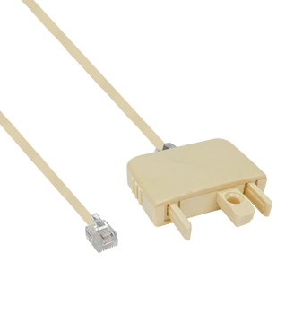606M modular plug adaptor and 6 position modular line
cord fitted with RJ11 p 606M modular plug adaptor and 6 position modular line
cord fitted with RJ11 p