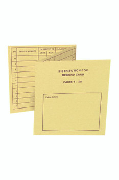 50/100Pr Record Card - P8718 50/100Pr Record Card - P8718