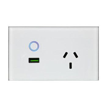 1-Gang Power Outlet with USB 1-Gang Power Outlet with USB