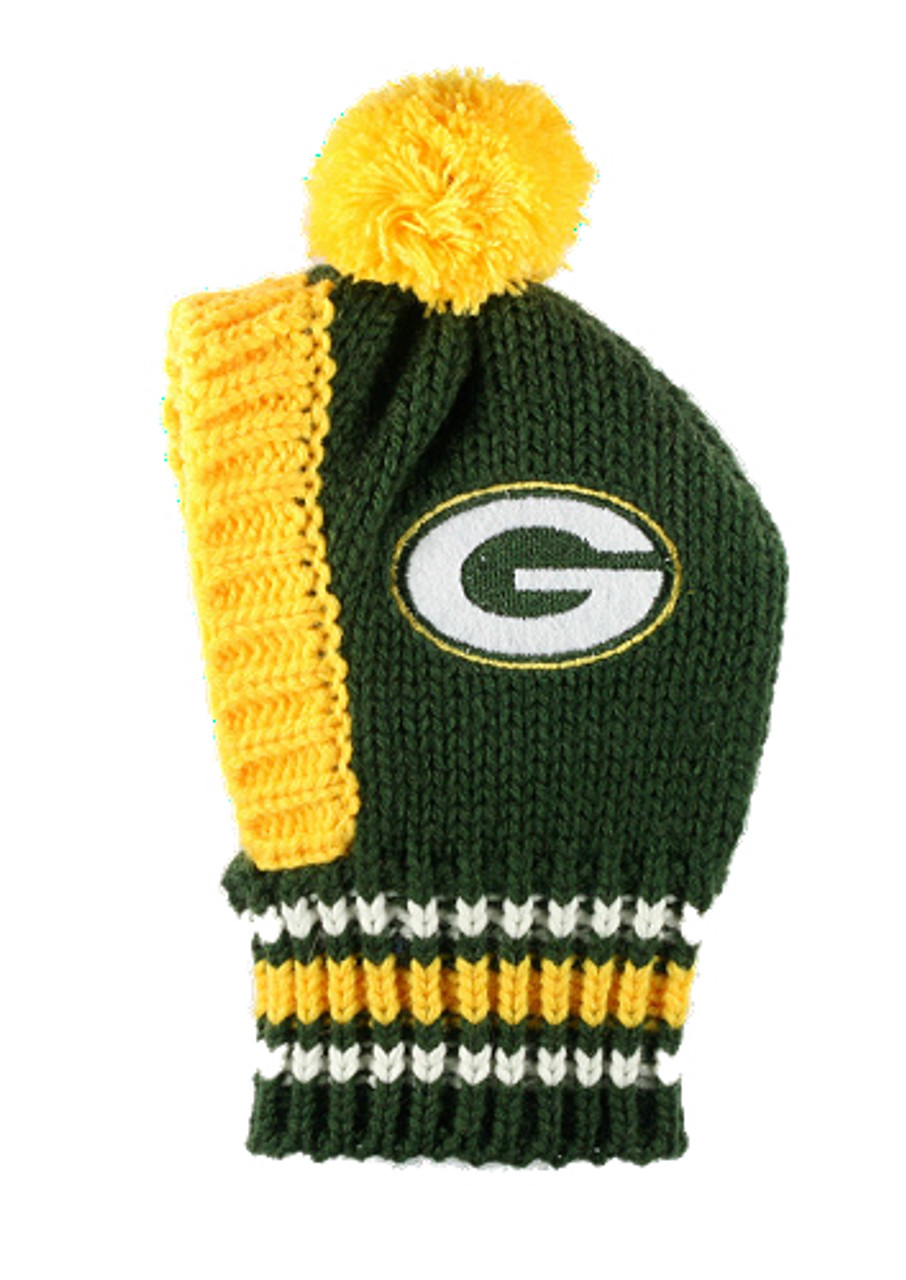 NFL Green Bay Packers Knit Dog Ski Hat | Hip Doggie at PupRwear