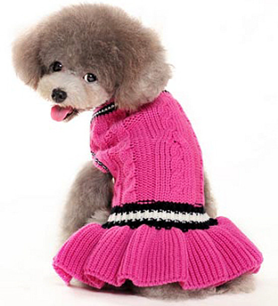 School Girl Dog Sweater Dress | Dogo Pet Fashions