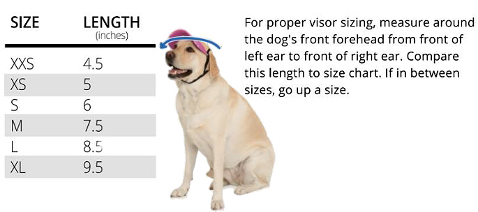 Pretty Pink Sun Protective Dog Visor Hats