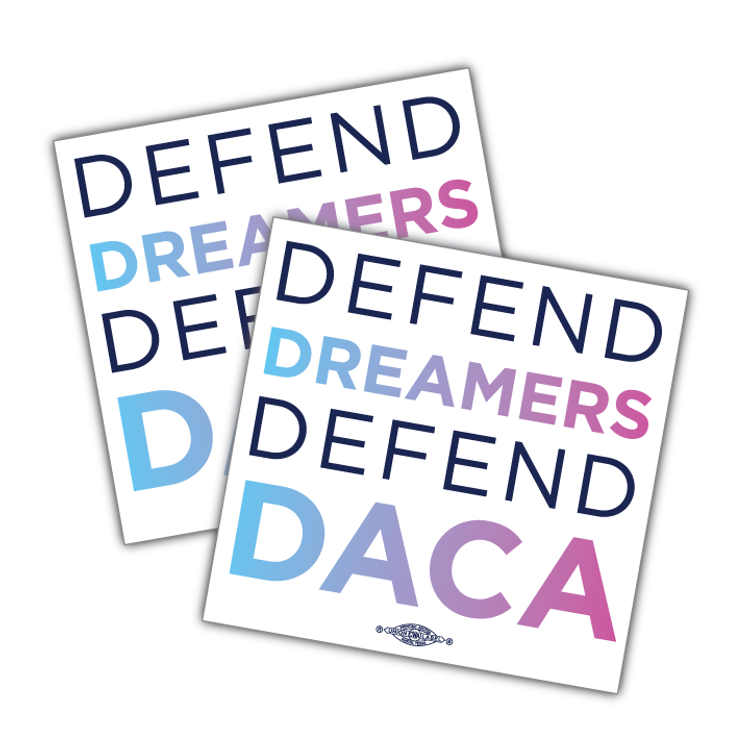 Stand With Dreamers - Square (4.5" x 4.5" Vinyl Sticker -- Pack of Two!)