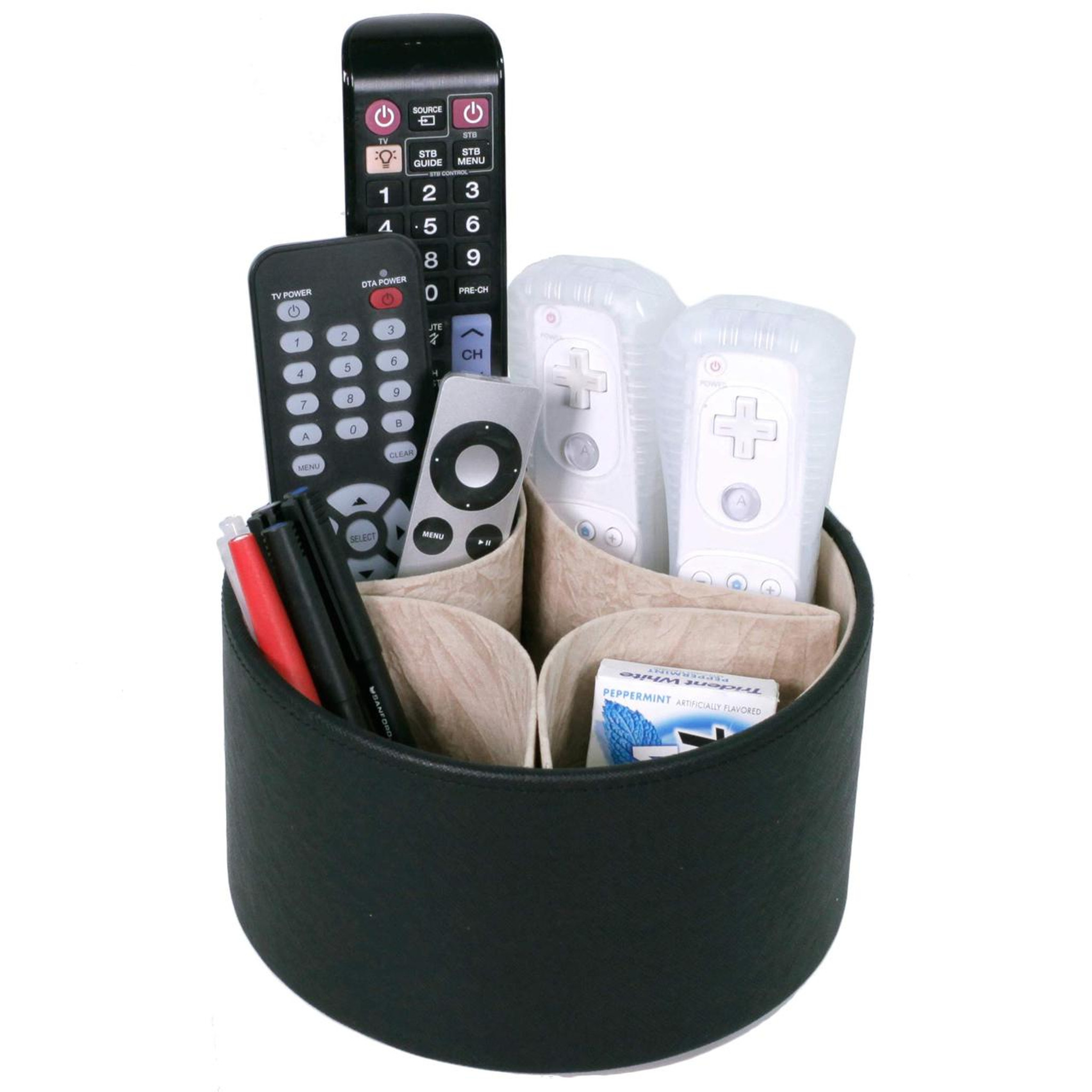 remote control organizer caddy coffee table tray techswiss home