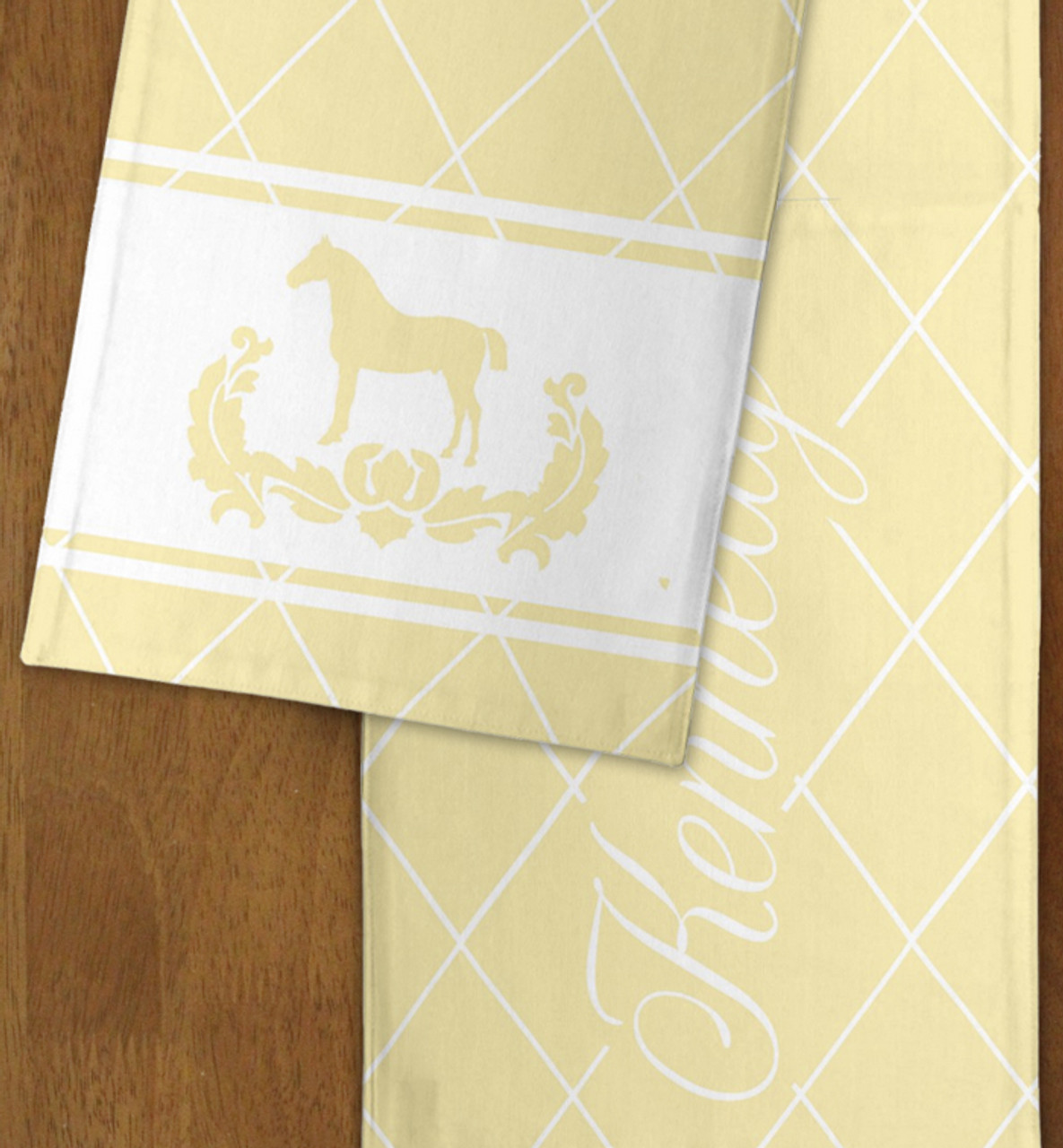 classic equestrian personalized table
