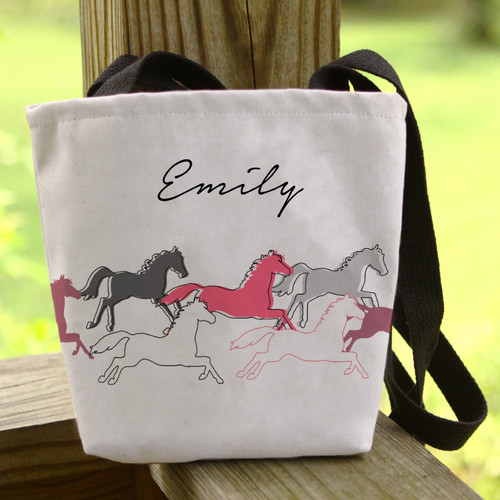 Personalized Galloping Horse Glass Cutting Board - The Painting Pony