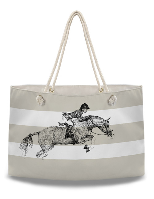 Whimsical Dappled Pony Equestrian Lunch Tote Bag The Painting Pony