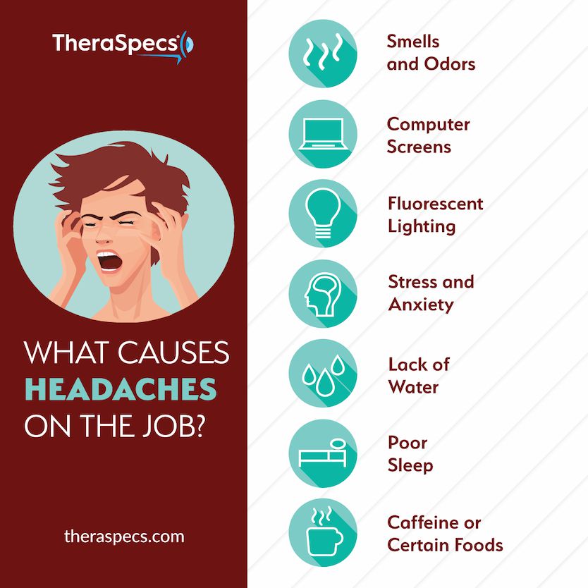 7 Reasons You Get Regular Headaches at Work - TheraSpecs