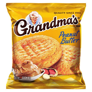 Grandma's, 2 Peanut Butter Cookies, 2.5 oz. Bag (1 Count) Grandma's, 2 Peanut Butter Cookies, 2.5 oz. Bag (1 Count)