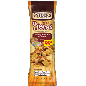 Snyder's, Honey Mustard & Onion Pieces, 2.25 oz. Bag (1 Count) Snyder's, Honey Mustard & Onion Pieces, 2.25 oz. Bag (1 Count)