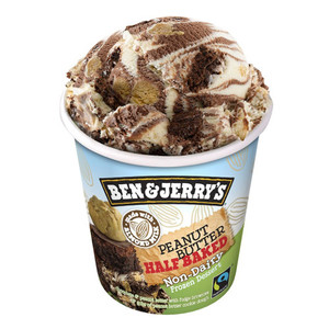 Ben & Jerry's Non Dairy Peanut Butter Half Baked Ice Cream, Pint, (1 count) Ben & Jerry's Non Dairy Peanut Butter Half Baked Ice Cream, Pint, (1 count)