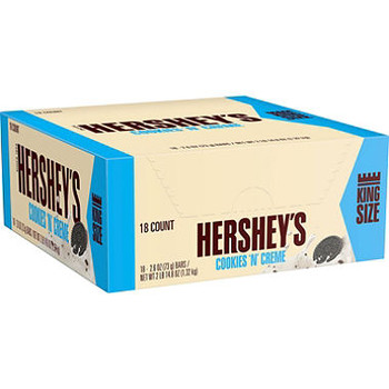 Hershey's, Cookies 'n' Creme KING SIZE Candy Bar, 2.6 oz. (18 Count) Hershey's, Cookies 'n' Creme KING SIZE Candy Bar, 2.6 oz. (18 Count)