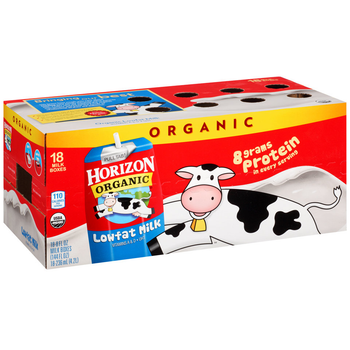 Horizon Organic, Lowfat Milk, 8 oz. Carton (18 Count Case) Horizon Organic, Lowfat Milk, 8 oz. Carton (18 Count Case)