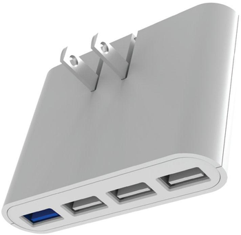 iHome AC Pro Wall Charger, 5.4A, 4 USB Port, White Color (1 Count) iHome AC Pro Wall Charger, 5.4A, 4 USB Port, White Color (1 Count)
