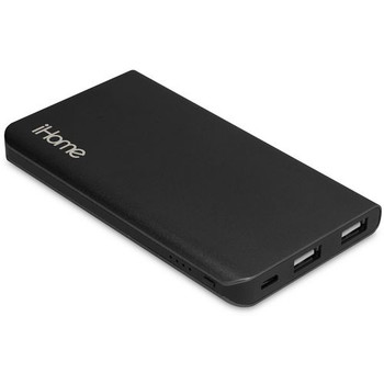 iHome Portable Battery, Aluminum Ultra Slim Charge, 3,000 mAh Battery, Black Color (1 Count) iHome Portable Battery, Aluminum Ultra Slim Charge, 3,000 mAh Battery, Black Color (1 Count)