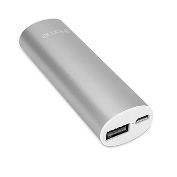 iHome Portable Battery, Super Charge, 2.0/2200mAh Battery, Silver Color (1 Count) iHome Portable Battery, Super Charge, 2.0/2200mAh Battery, Silver Color (1 Count)